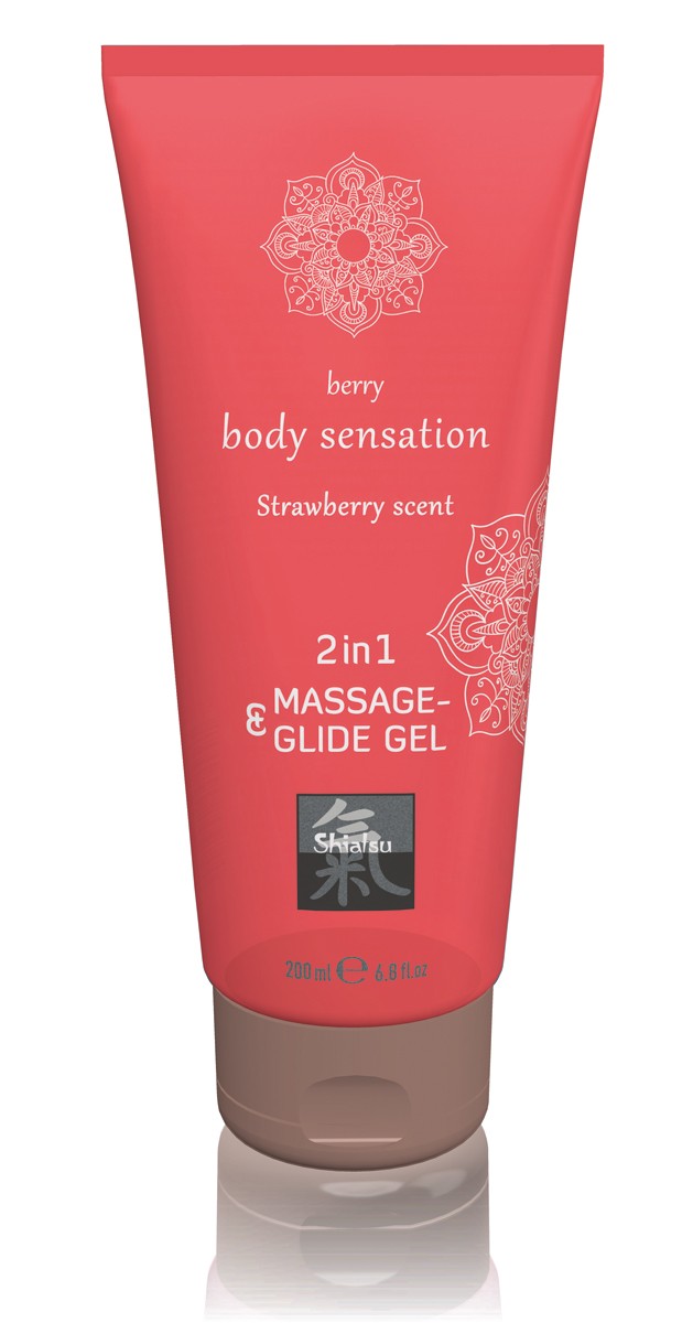 Massage & Glide Gel 2in1 Strawberry Scent 200 ml  - vergleichen und g&uuml;nstig kaufen